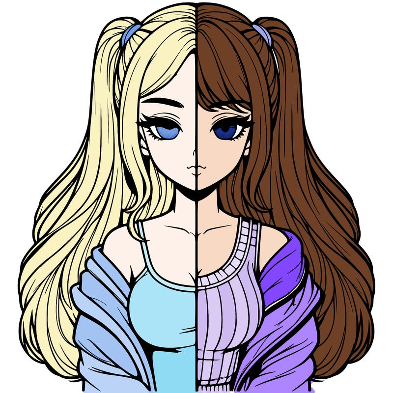 realistic girl split