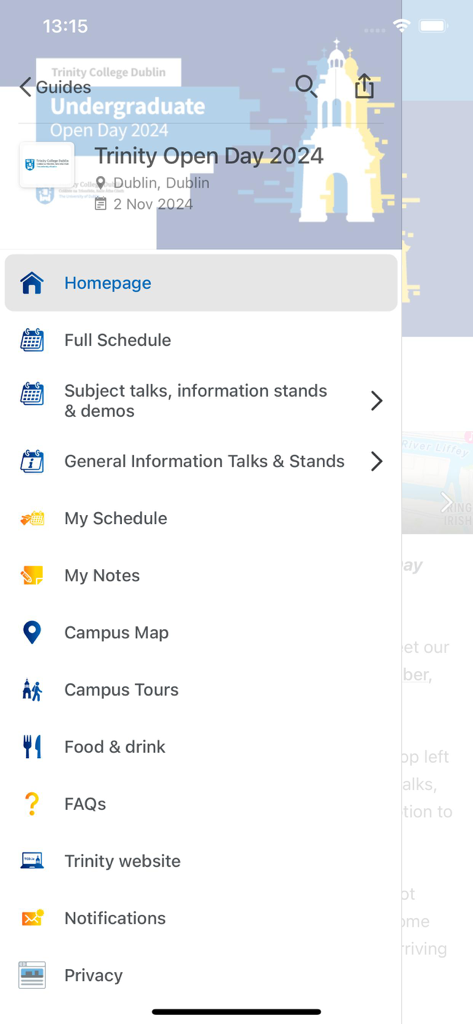 Trinity Open Day - Education App | MWM