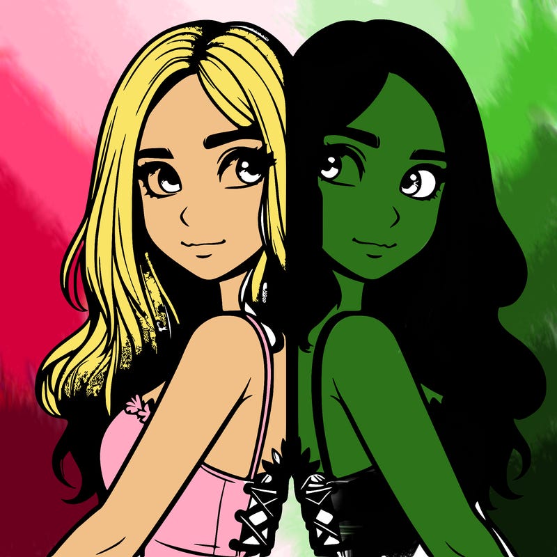 a realistic girl split