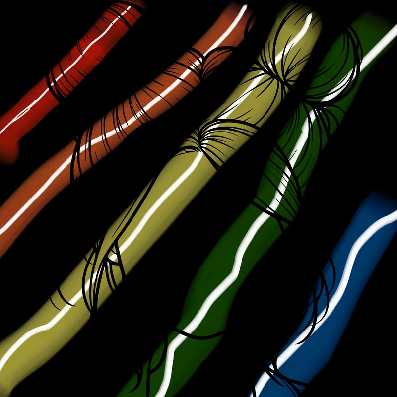 realistic girl with buns on the top of her hair