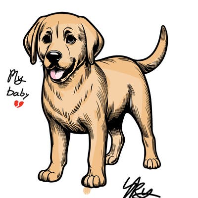 realistic dog