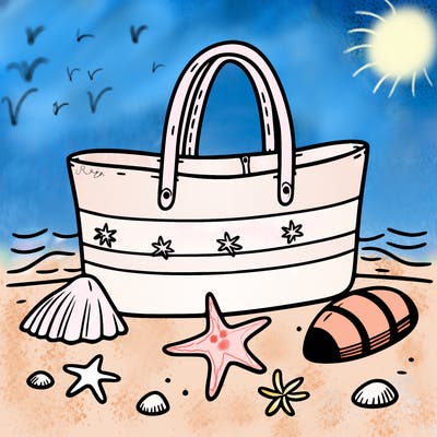 a beach bag