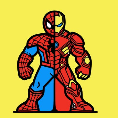 spiderman mix ironman