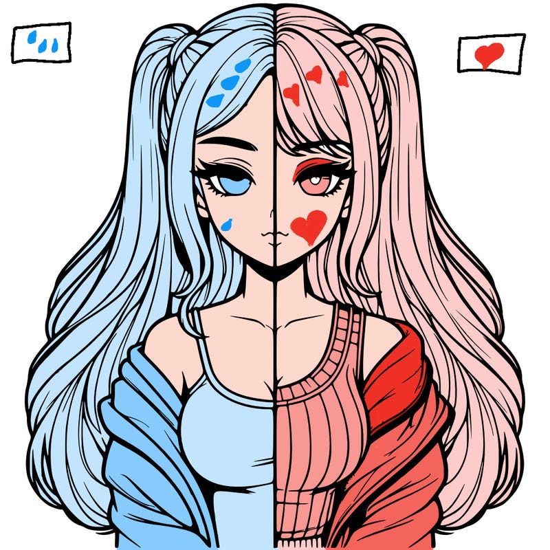 realistic girl split