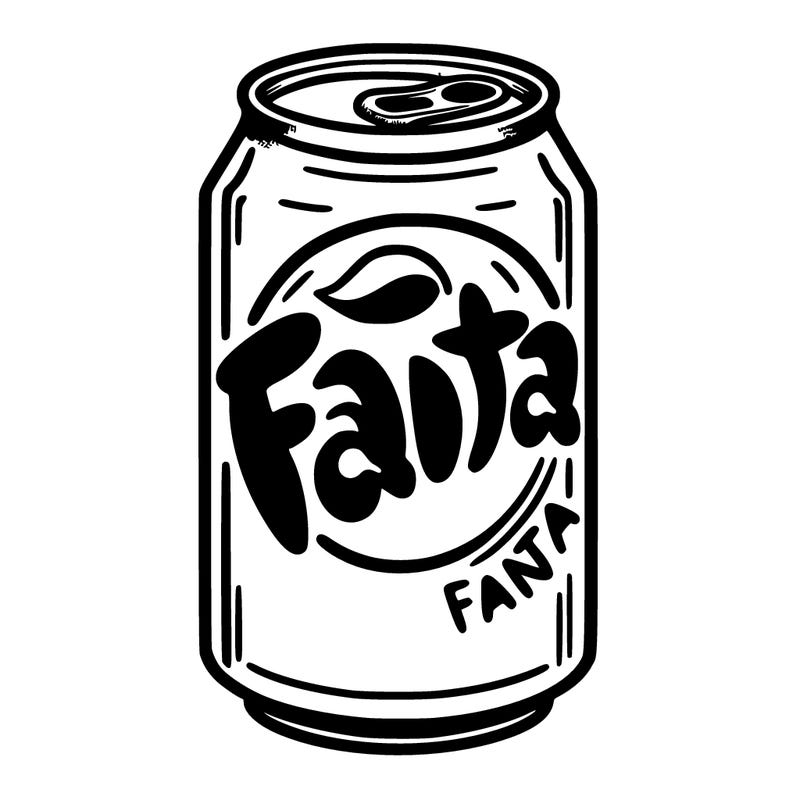 can of fanta
