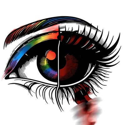 realistic eye split