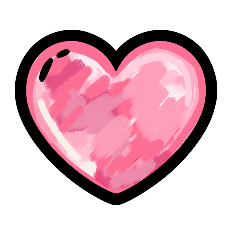 a blank heart