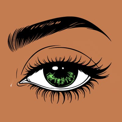 eye closed realistic