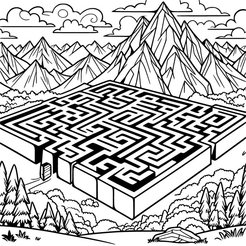 a giant maze