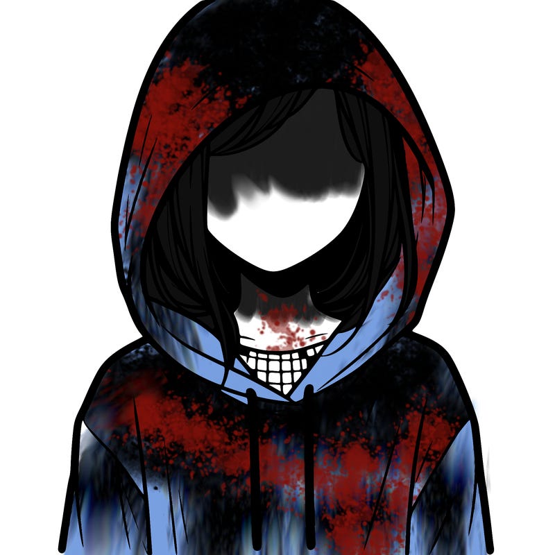 faceless girl in hoodie