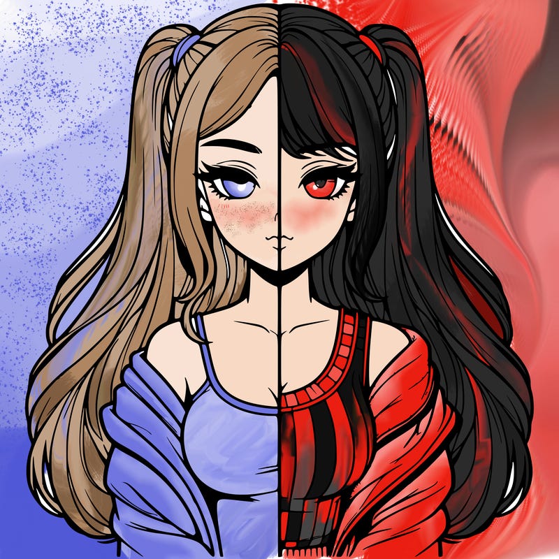realistic girl split