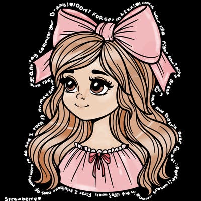 girl with bow