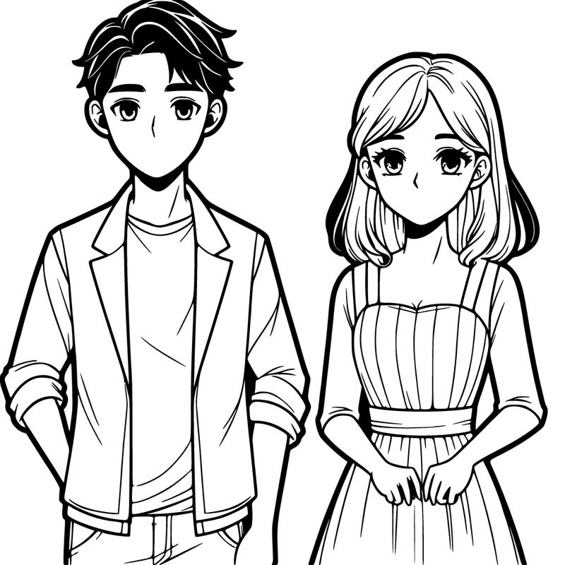guy and girl standing together
