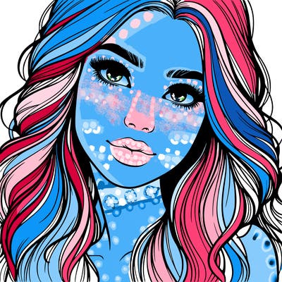 beautiful realistic girl