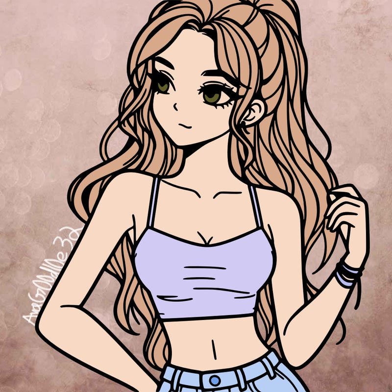 girl in crop top