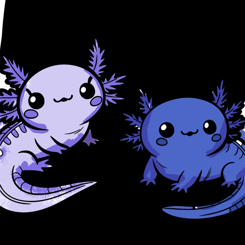 cute axolotls