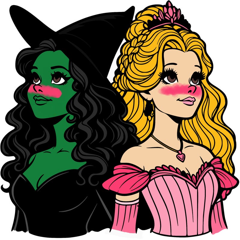 'elphaba and glinda (realistic)