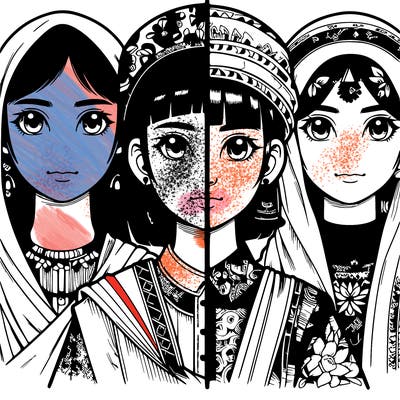 realistic girls split