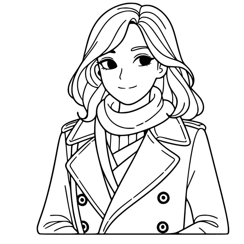 woman with a coat