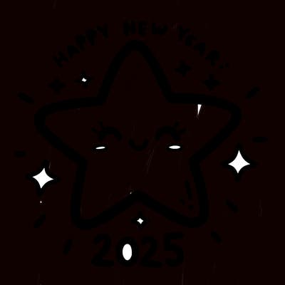 happy new year 2025 star wish