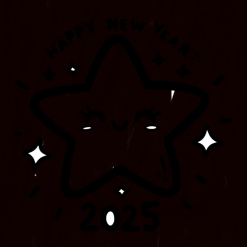 happy new year 2025 star wish