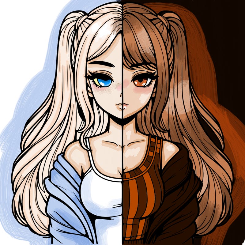 realistic girl split