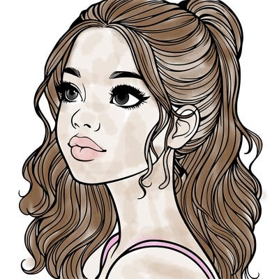 beautiful realistic girl