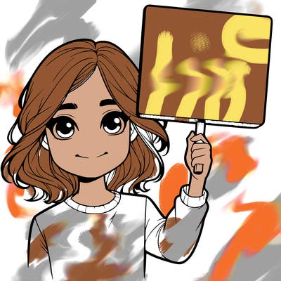 realistic girl holding up a sign