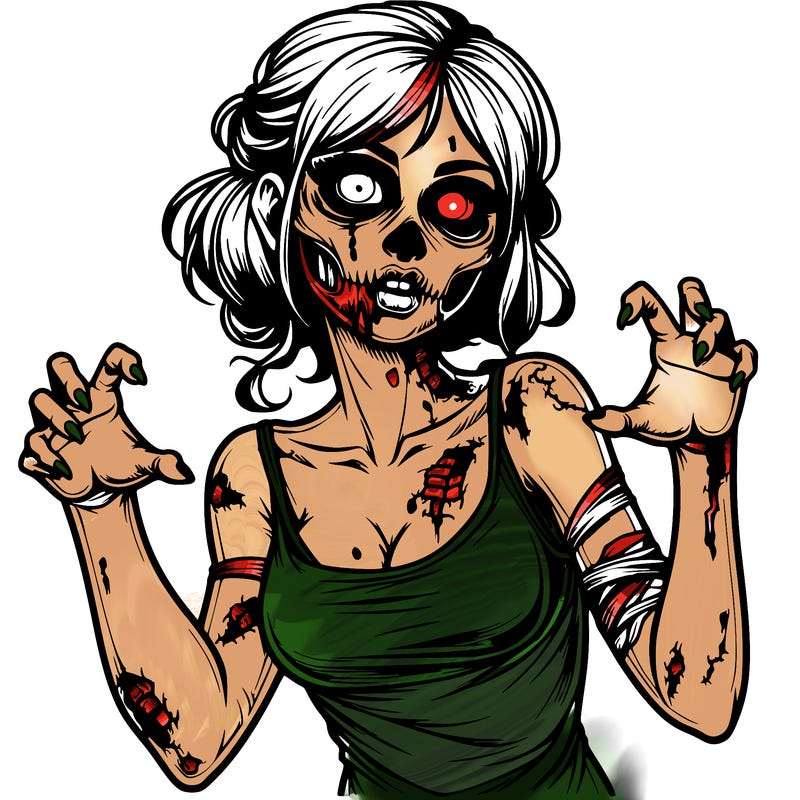 realistic zombie girl