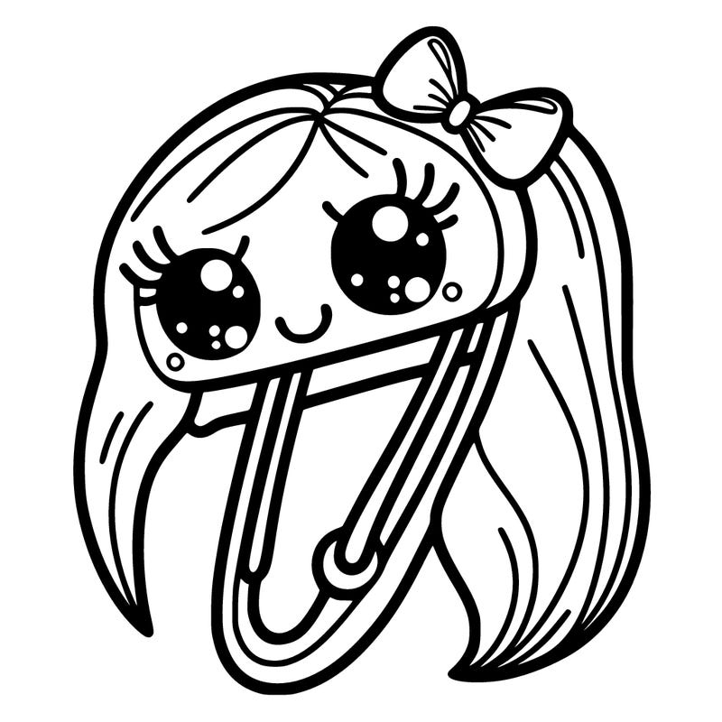 hairclip with cute eyes