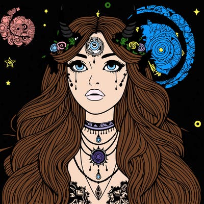 realistic mystical girl