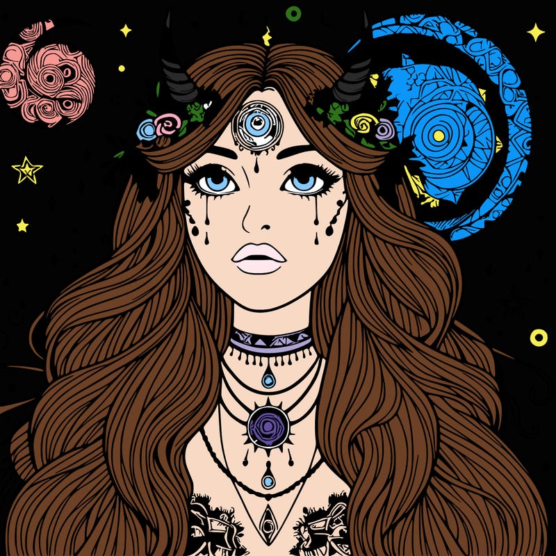 realistic mystical girl