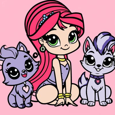 shimmer and shine and pets
