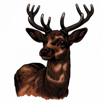 realistic deer