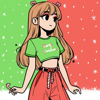 girl in a cute crop top