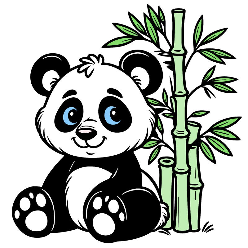 a panda bamboo