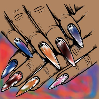 realistic nails