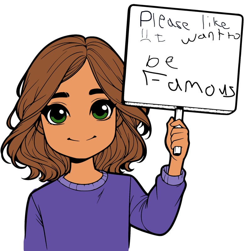 realistic girl holding up a sign