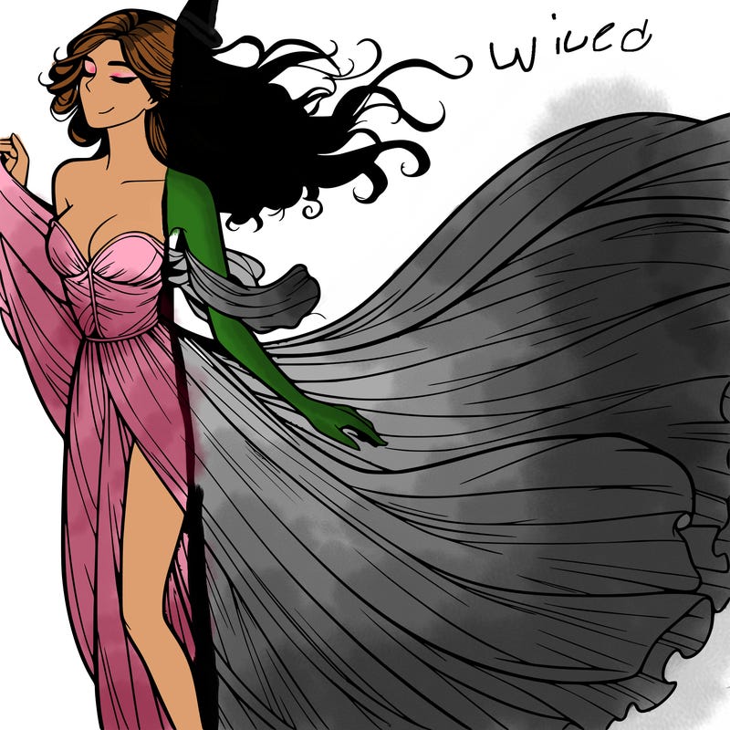 realistic woman in dress flowing the the wind