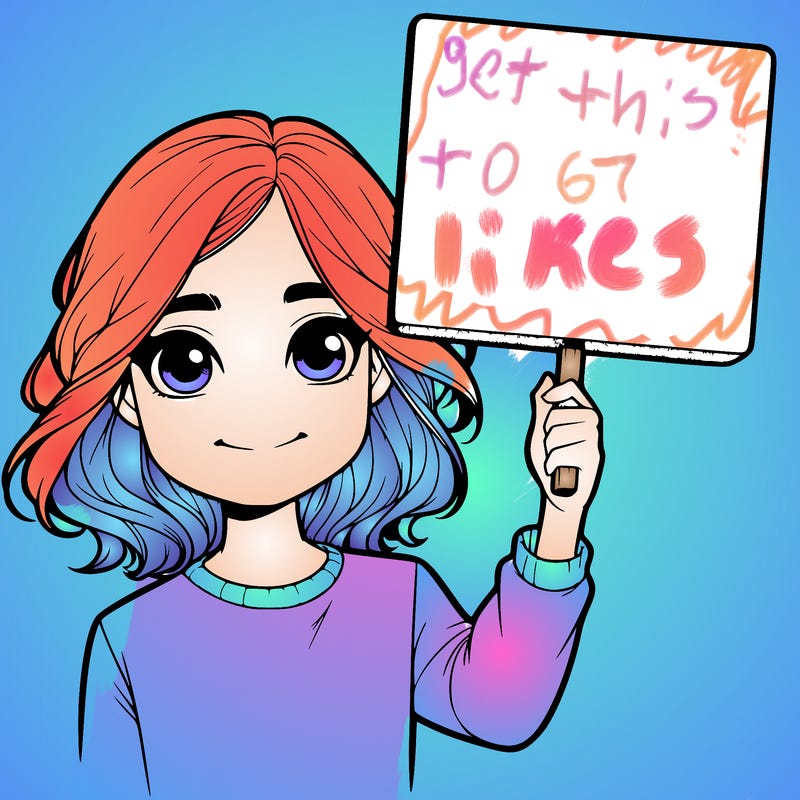 realistic girl holding up a sign
