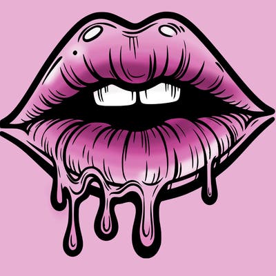 lips that look realistic and drip