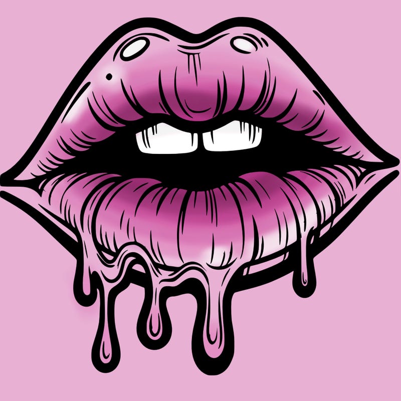 lips that look realistic and drip