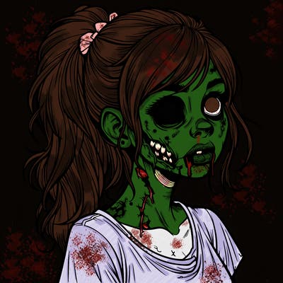 realistic zombie girl