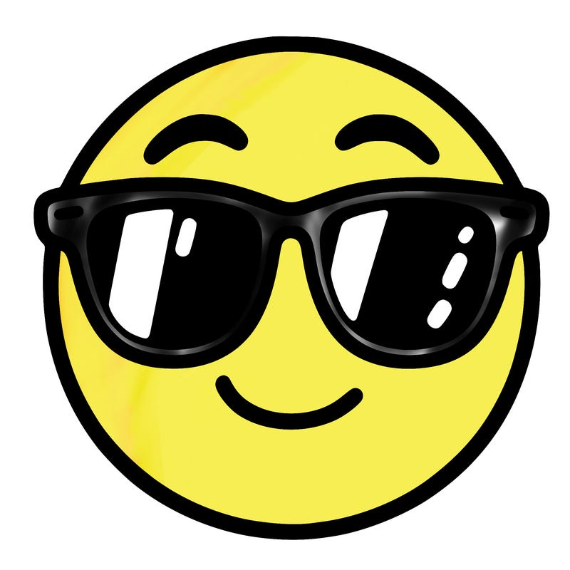 emoji with sunglasses