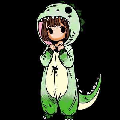 dino onesies on girl