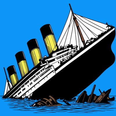 realistic titanic sinking