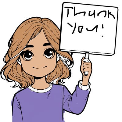 realistic girl holding up a sign