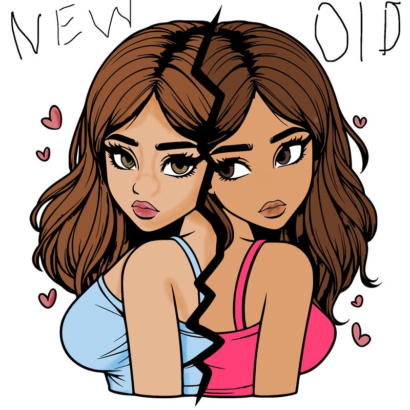 realistic girl split