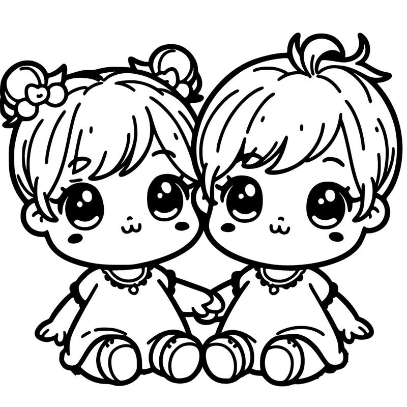 cute baby twins