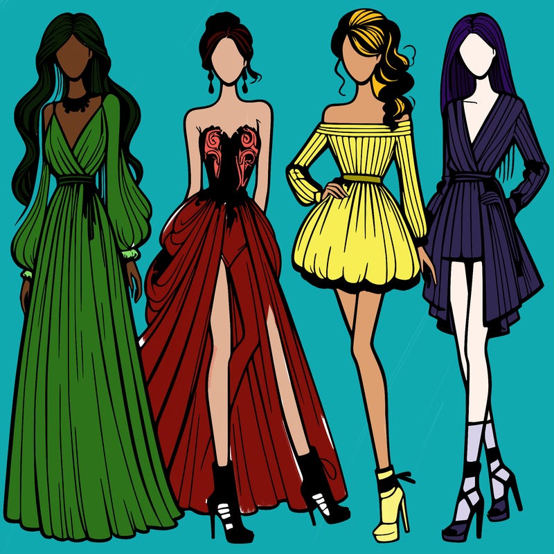 fashion models dresses